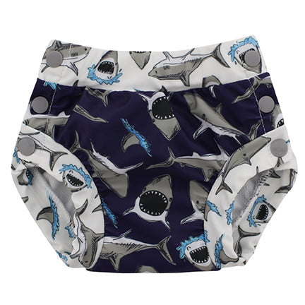 Blueberry swim diaper sharks
