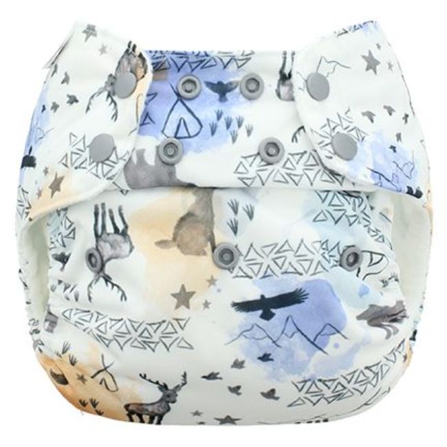 Blueberry Fralda reutilizável Deluxe Simplex Wild North