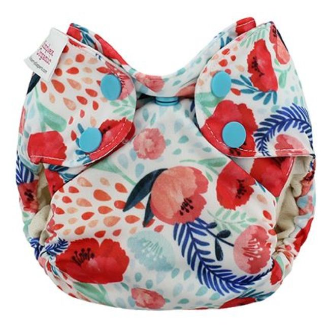 Blueberry Fralda reutilizável Simplex Recem Nascido Poppy Fields