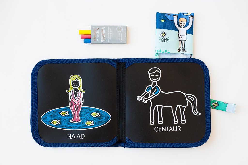 Libro da colorare/disegno Chalk Color It Jaq Jaq Bird