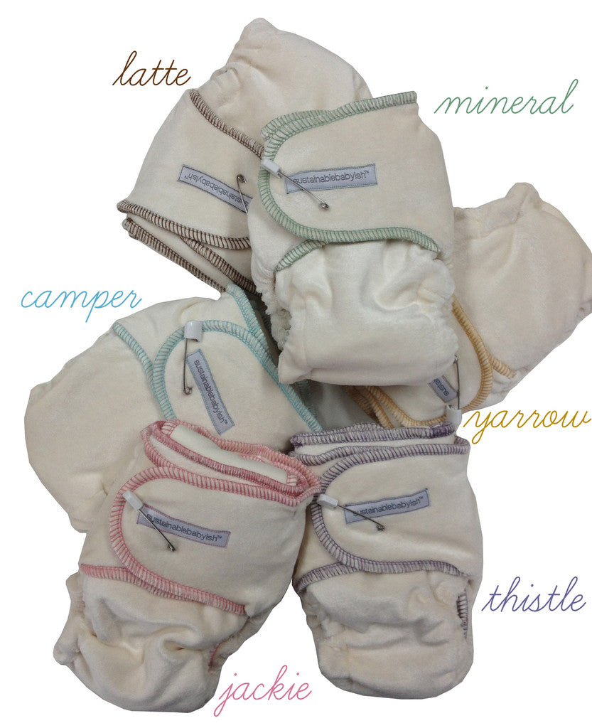 One Size Contour Windel Snapless Multi Fitted Velour Sloomb