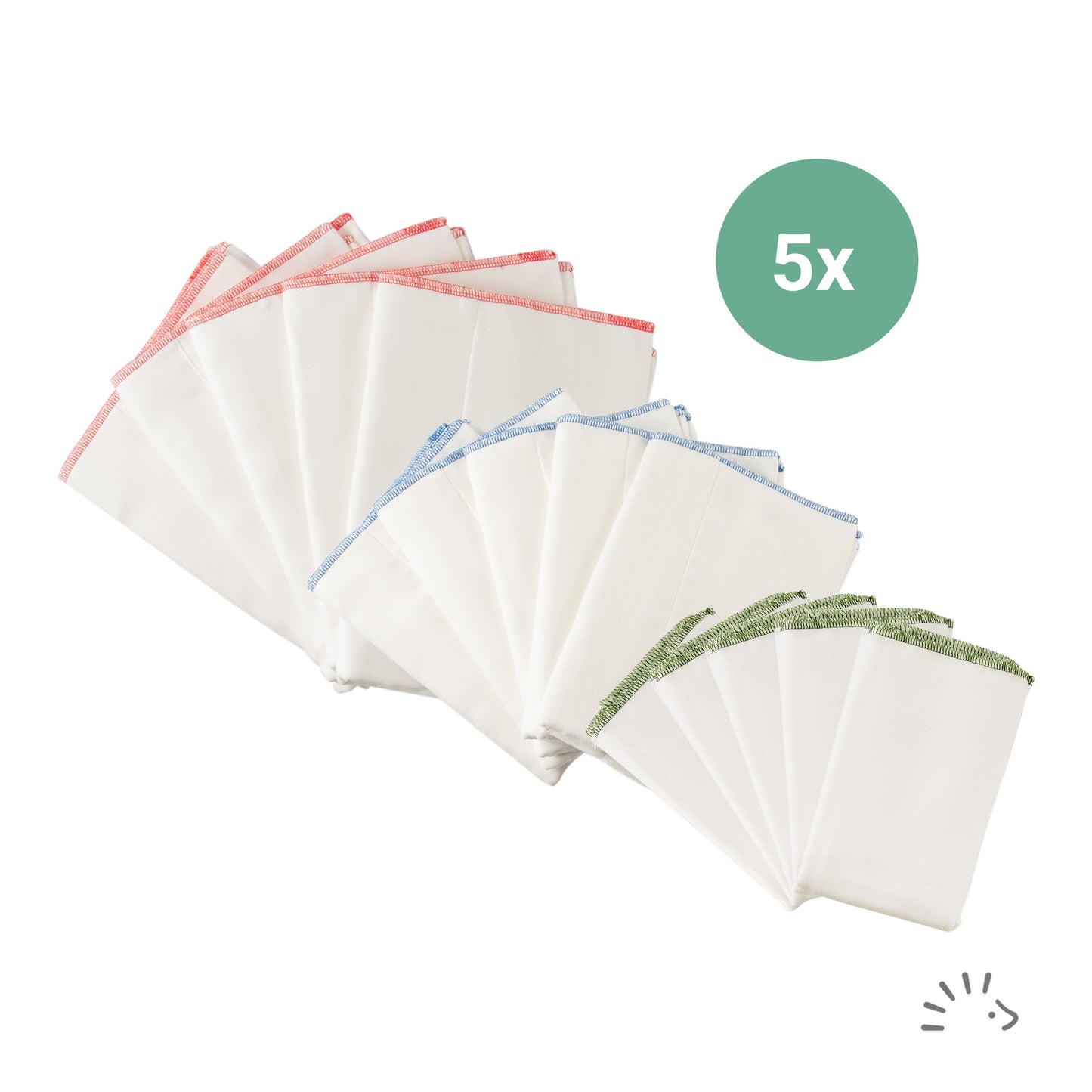 Fraldas Pré-dobradas em Algodão Orgânico Popoloni