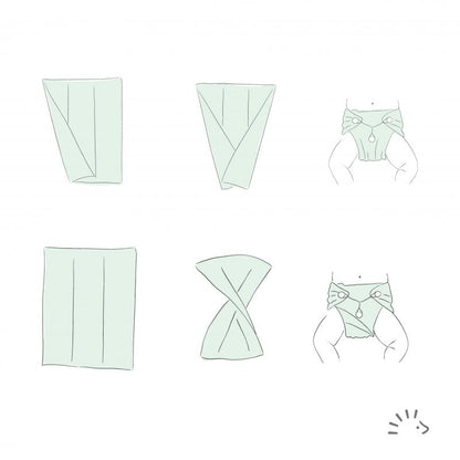 Fraldas Pré-dobradas em Algodão Orgânico Popoloni