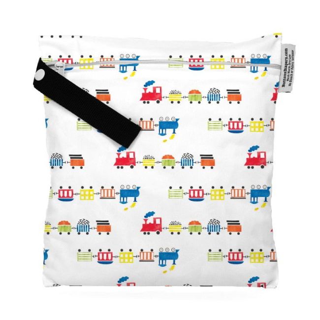 Buttons Diapers Saco impermeável Pequeno All aboard