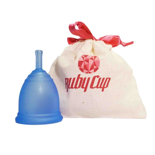 Ruby Cup Blaue Menstruationstasse