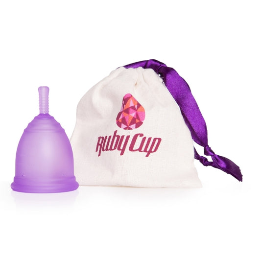 Lila Menstruationstasse Ruby Cup