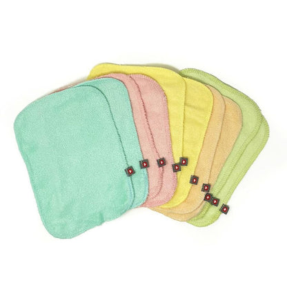 Reusable wipes Bamboo Pack-10 Close Pop-in
